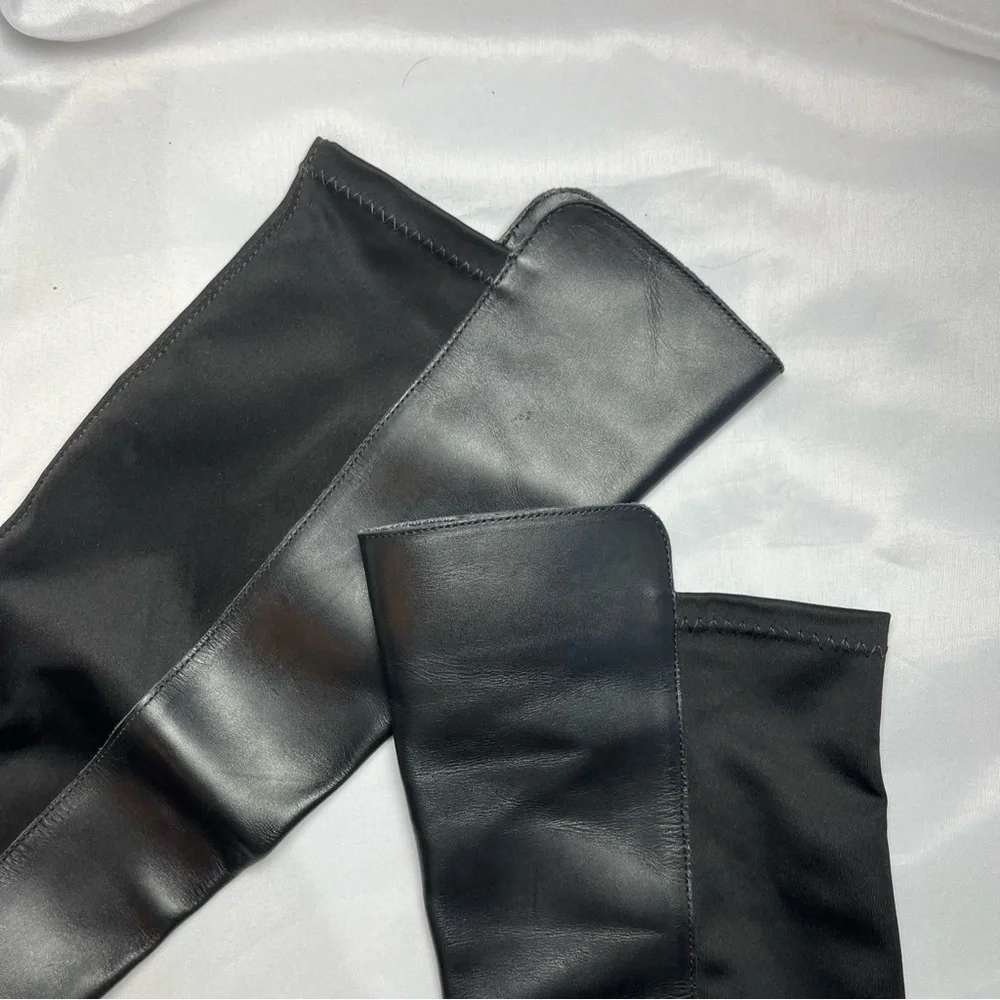Dolce Vita Ember Black Leather Over-the-Knee Boots Size 6.5